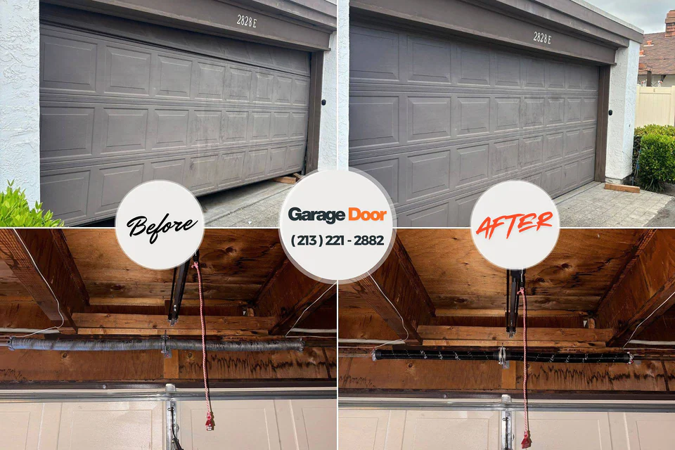 Before and after: garage door installation New Franklin, MO